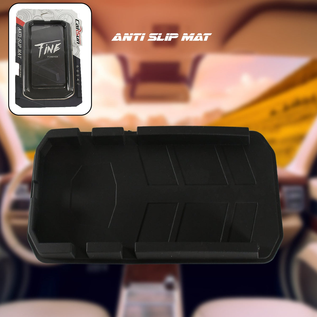 Multipurpose Car Dashboard Mobile Holder with Anti-Slip Base