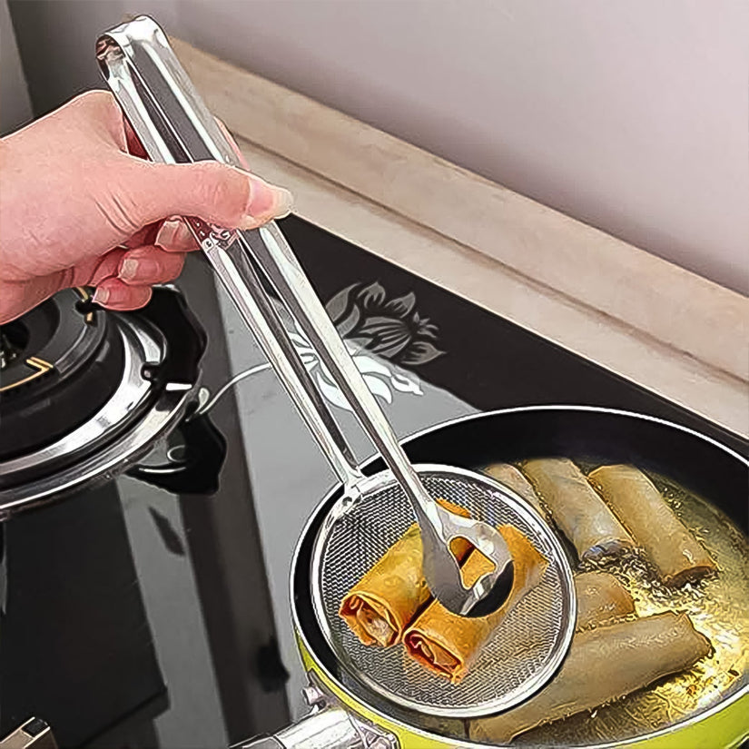  2-in-1 Stainless Steel Filter Spoon with Clip - main product shot