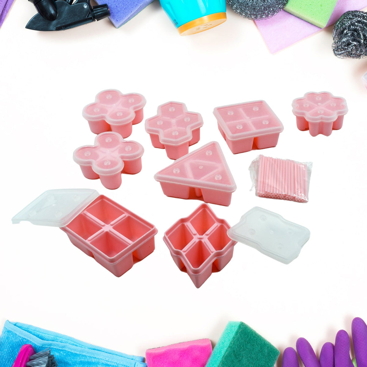 Multi Design Ice Mold Set (8 Pcs Set)