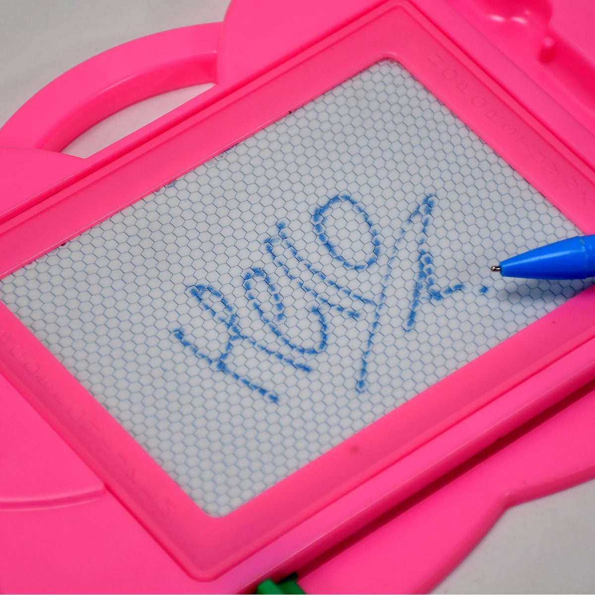 Creative magnetic writing slate toy with colorful screen for kids