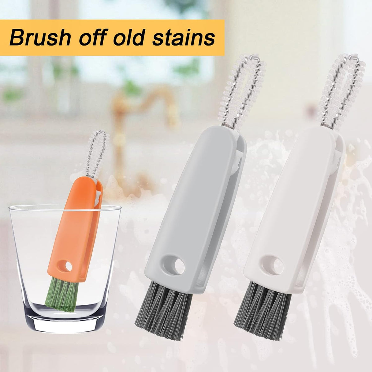 3-in-1 Multifunctional Cleaning Brush Set – Mini Bottle, Cup & Lid Cleaner (1 Pc)