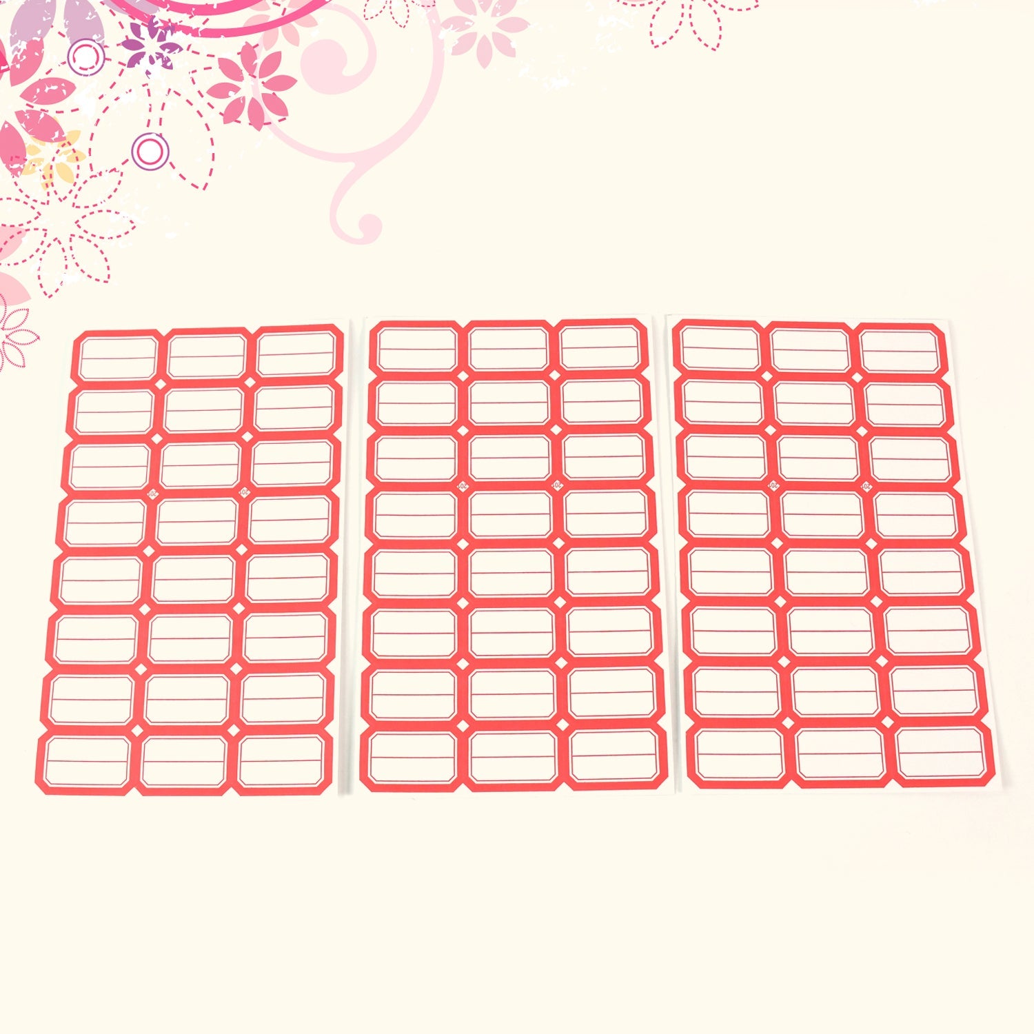 White Blank Label Stickers