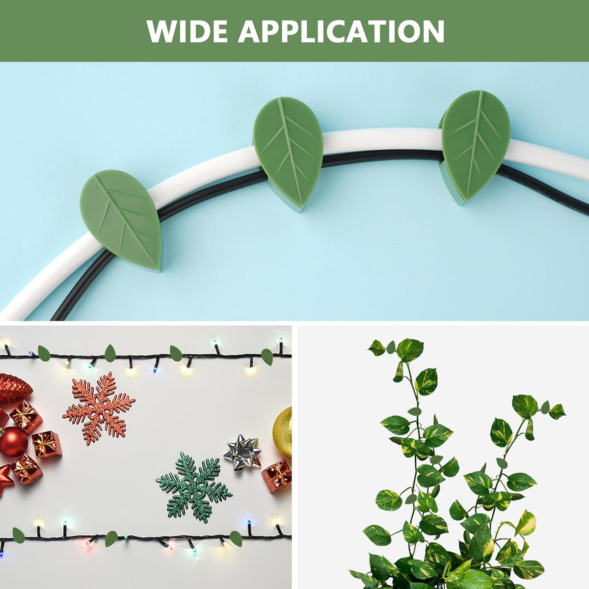 Plant Climbing Wall Clip,Self-Adhesive Vines Support Hooks for Indoor & Outdoor (10 Pcs Set)