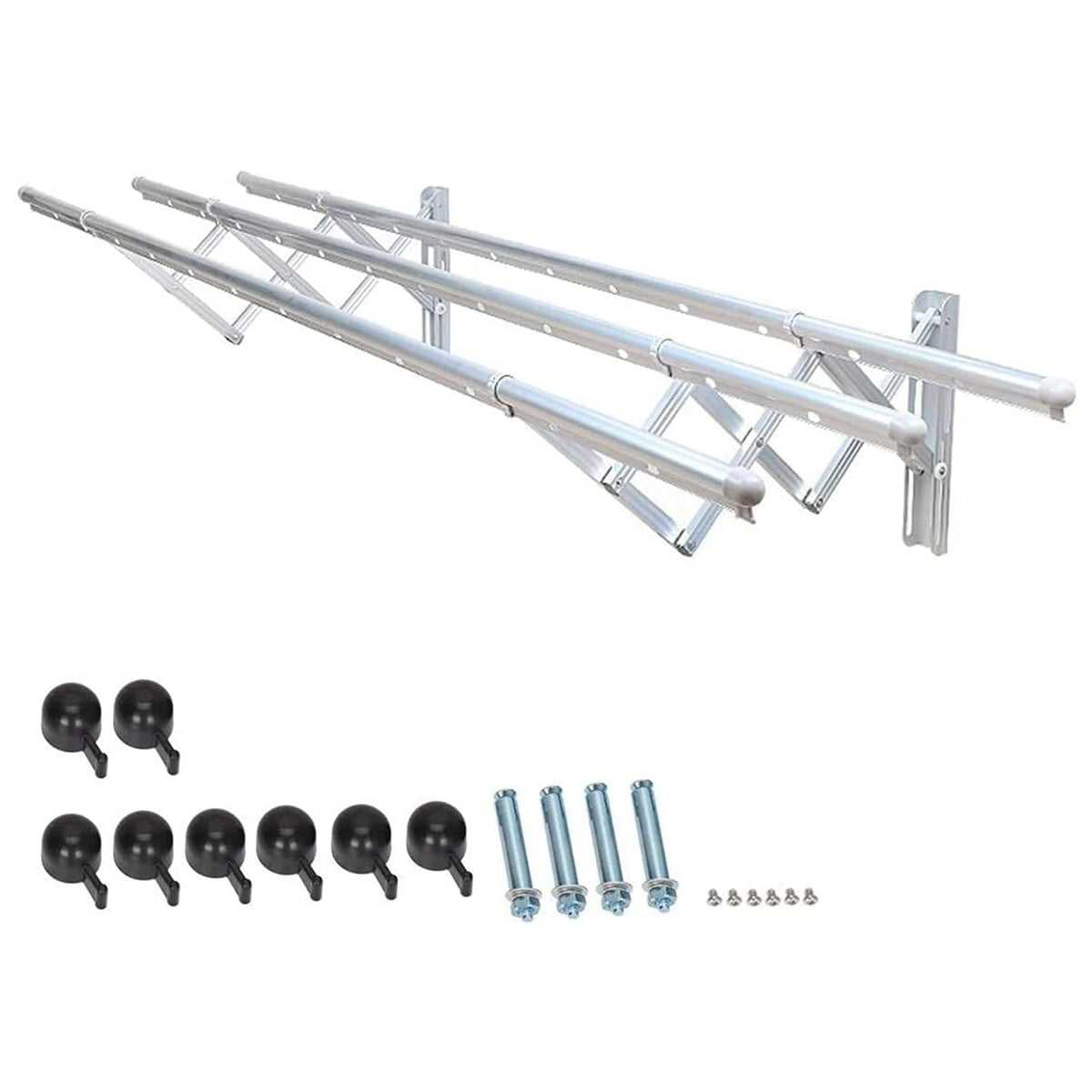 Clothes Rail Rack for Drying Clothes with Foldable Airer & Towel Holder for Home