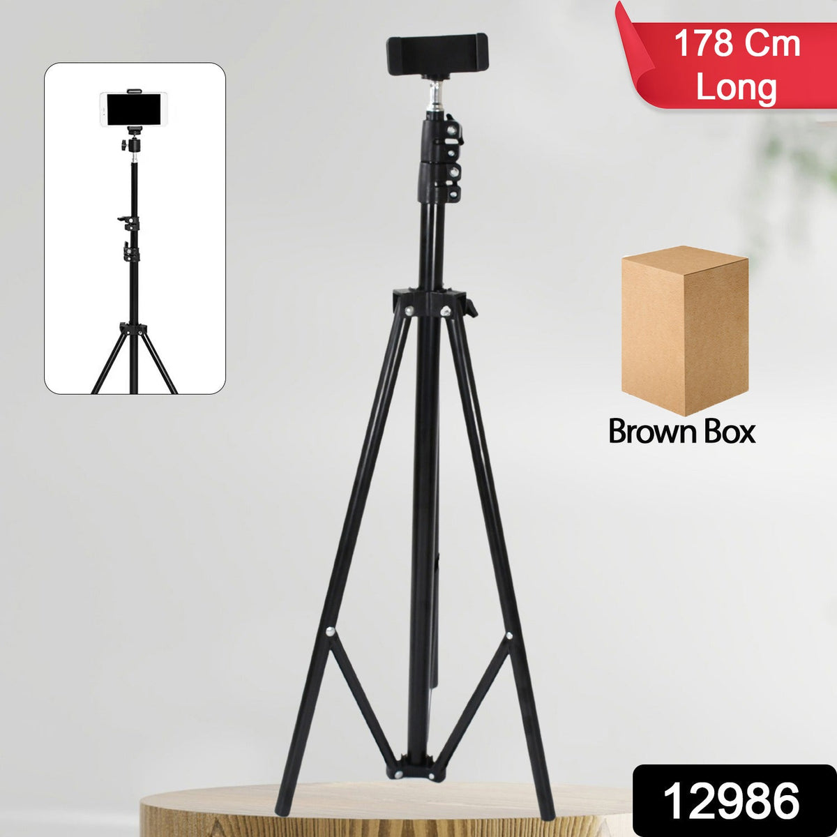 Professional Tripod for DSLR Photography (Max Height 178cm, Multi-Head, Folding)