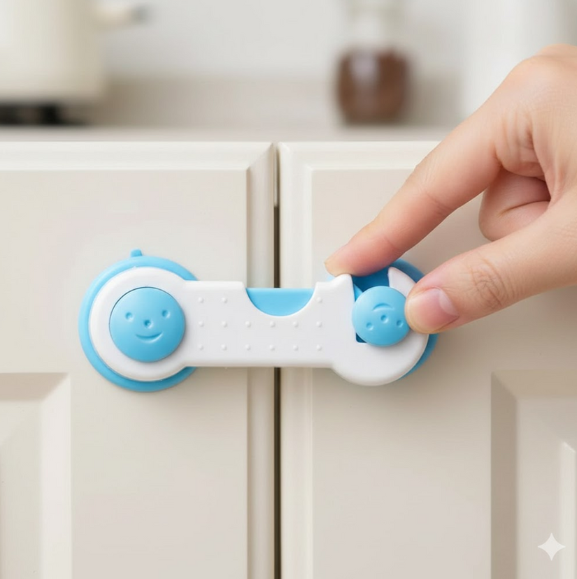 Child Safety lock  Proofing for Cabinet Toilet Seat Fridge Door Drawers ( 1 pc)
