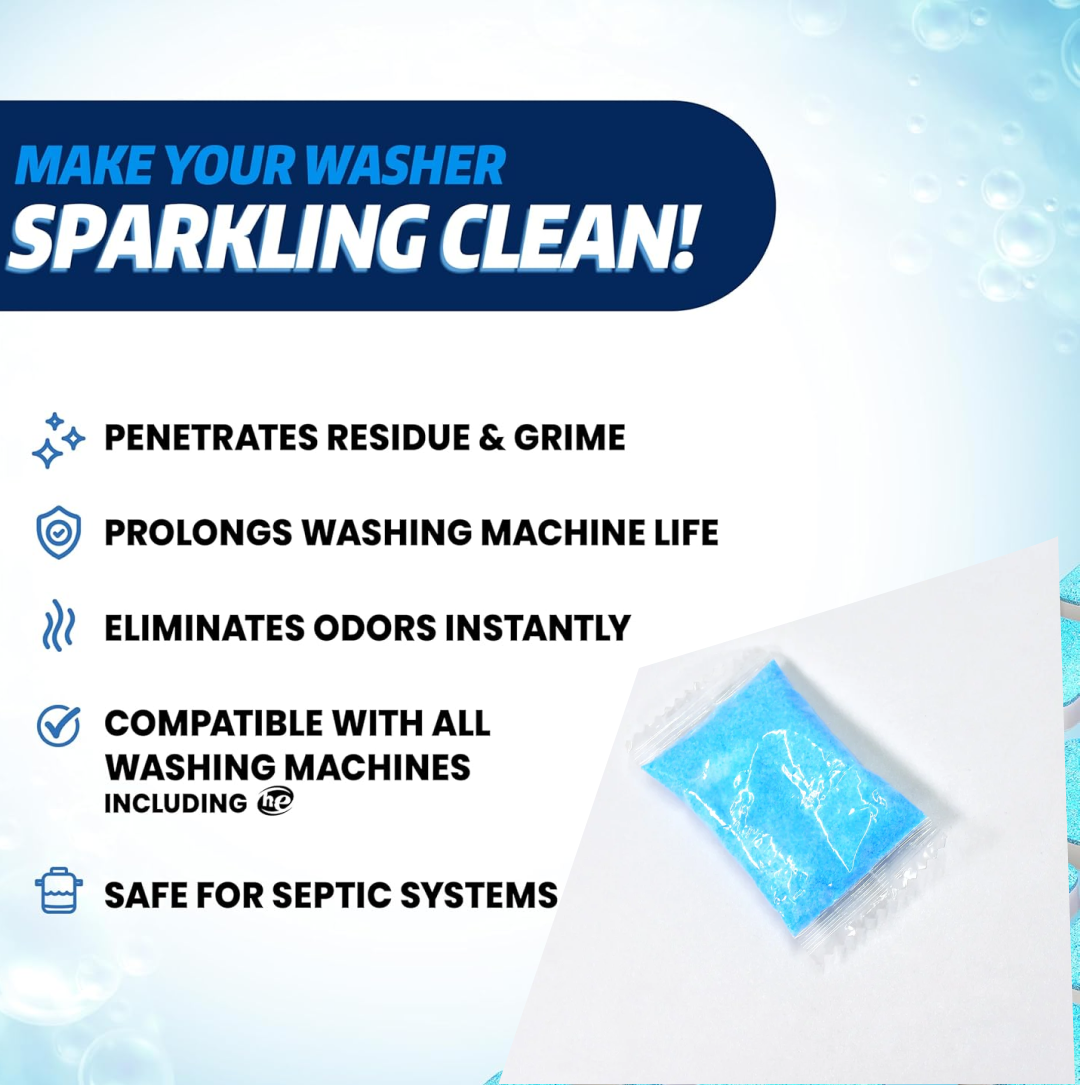 WASHING MACHINE STAIN TANK CLEANER DEEP CLEANING DETERGENT POWDER ( 1PC )