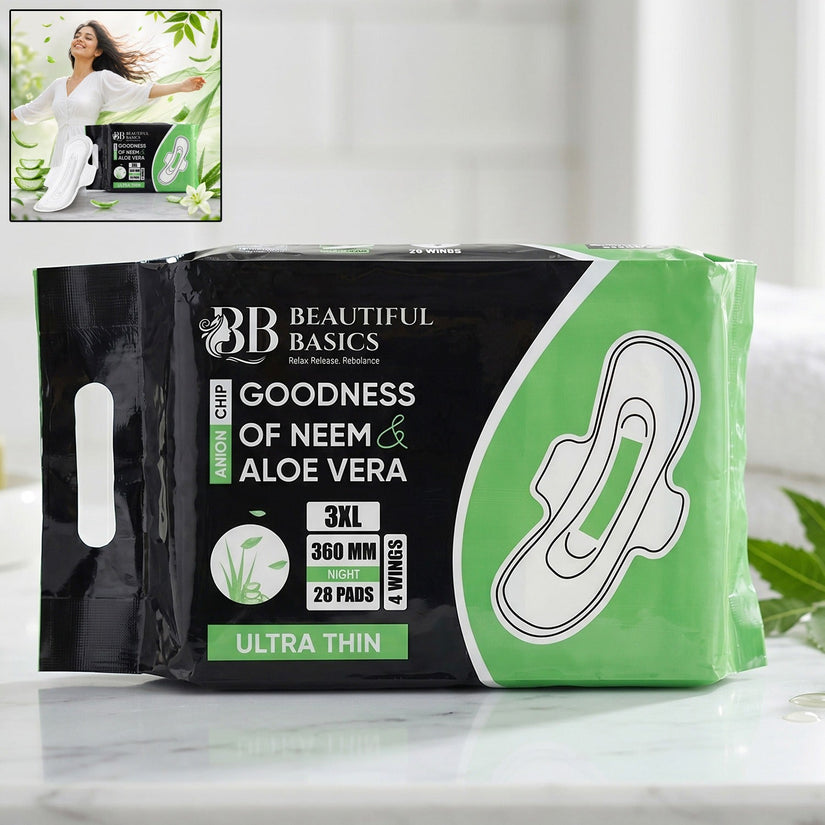 Beautiful Basics sanitary pads product pack