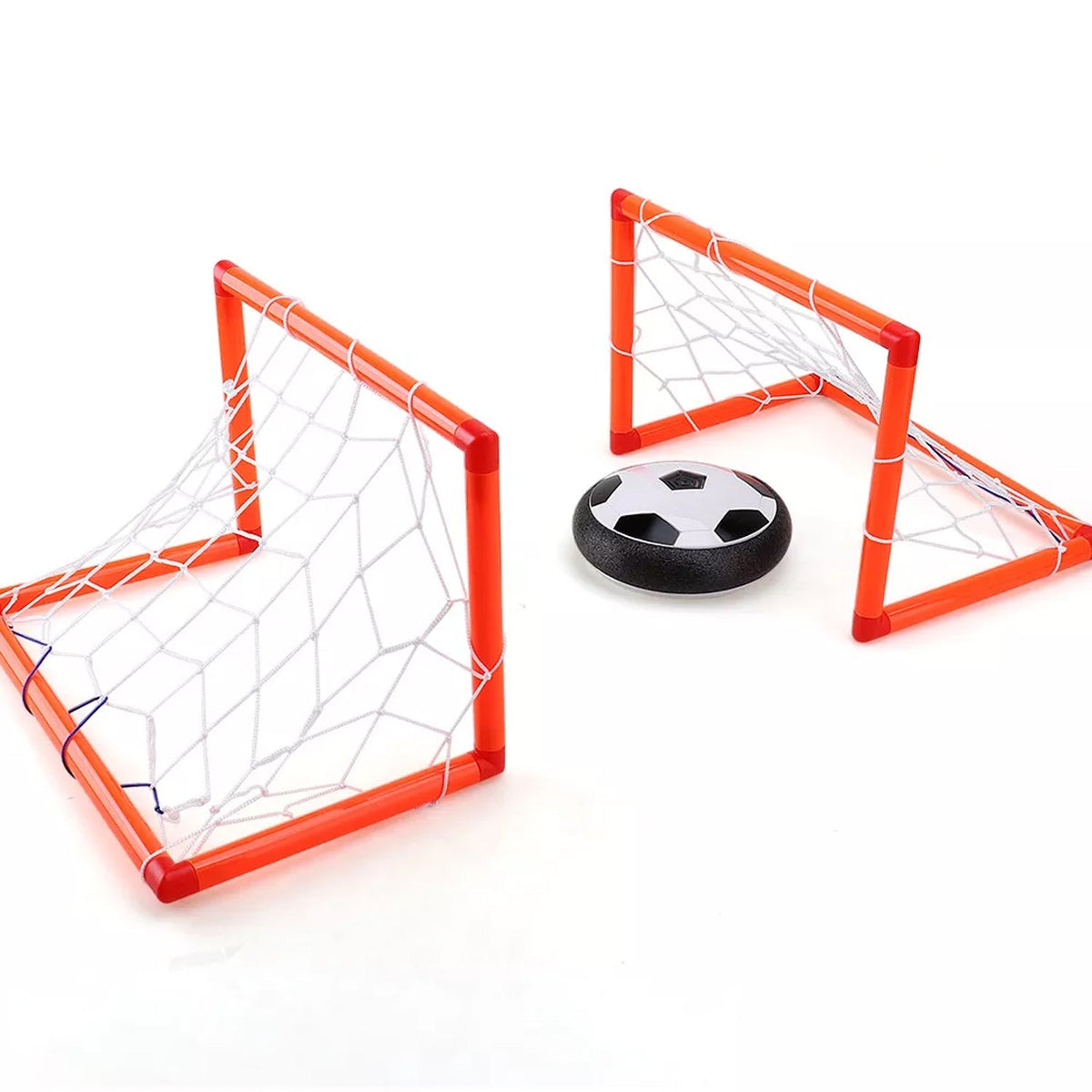 Hover LED ball with vibrant lights, great for indoor and outdoor play.