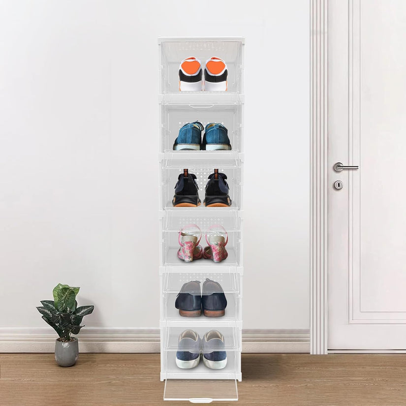 6-Layer Stackable Foldable Storage Organizer Cart Clothes, Kitchen, Closet & Bathroom