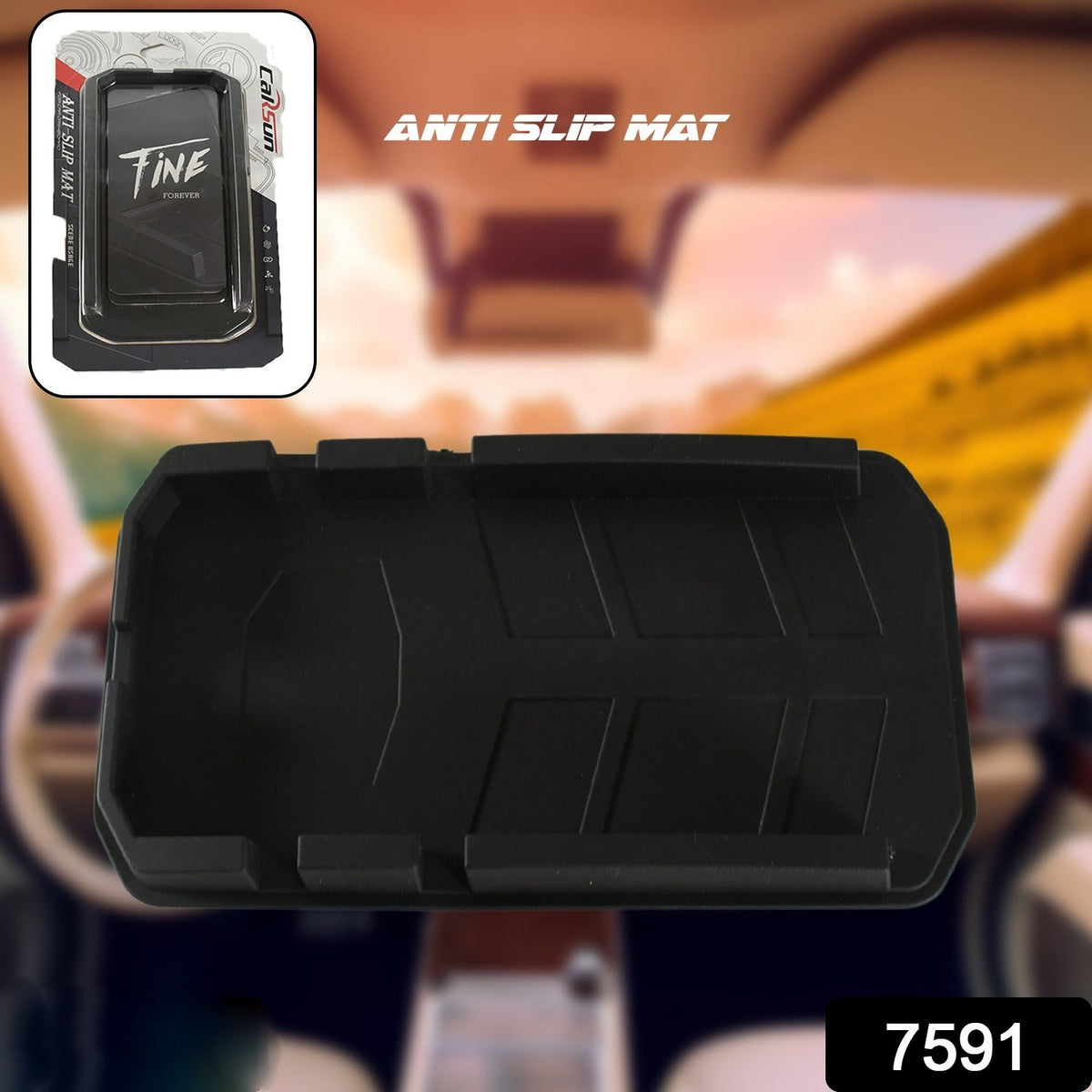 Multipurpose Car Dashboard Mobile Holder with Anti-Slip Base