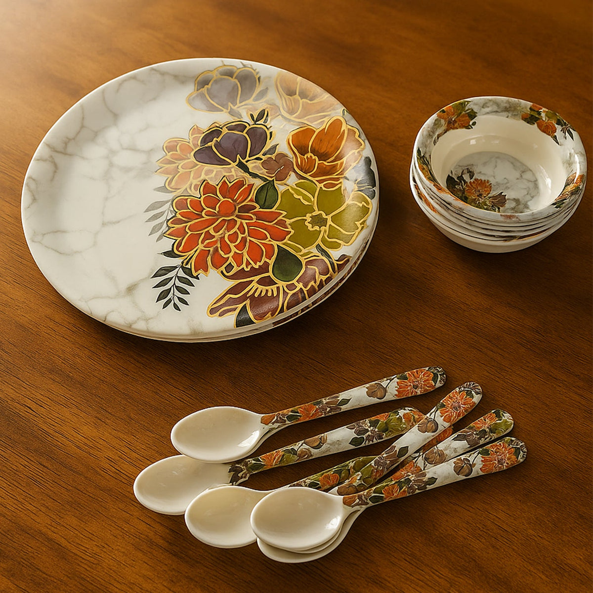 Dream 18-Piece Plastic Dinner Set