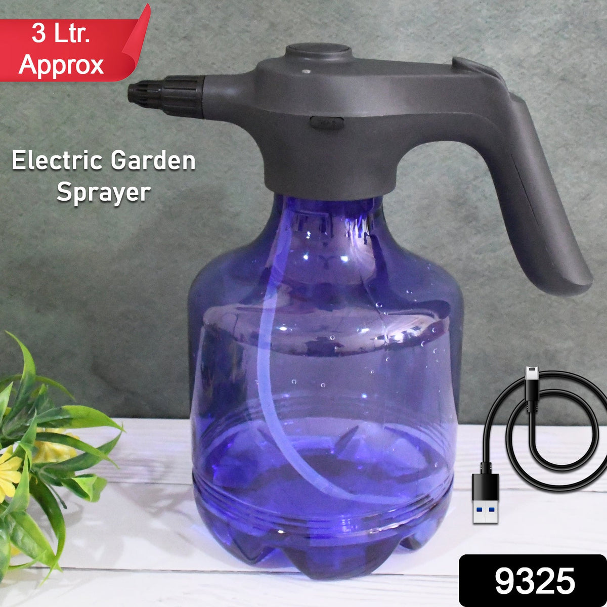 Electric 3L Garden Sprayer – Automatic, Rechargeable Watering Can Fertilizing (1 Pc)