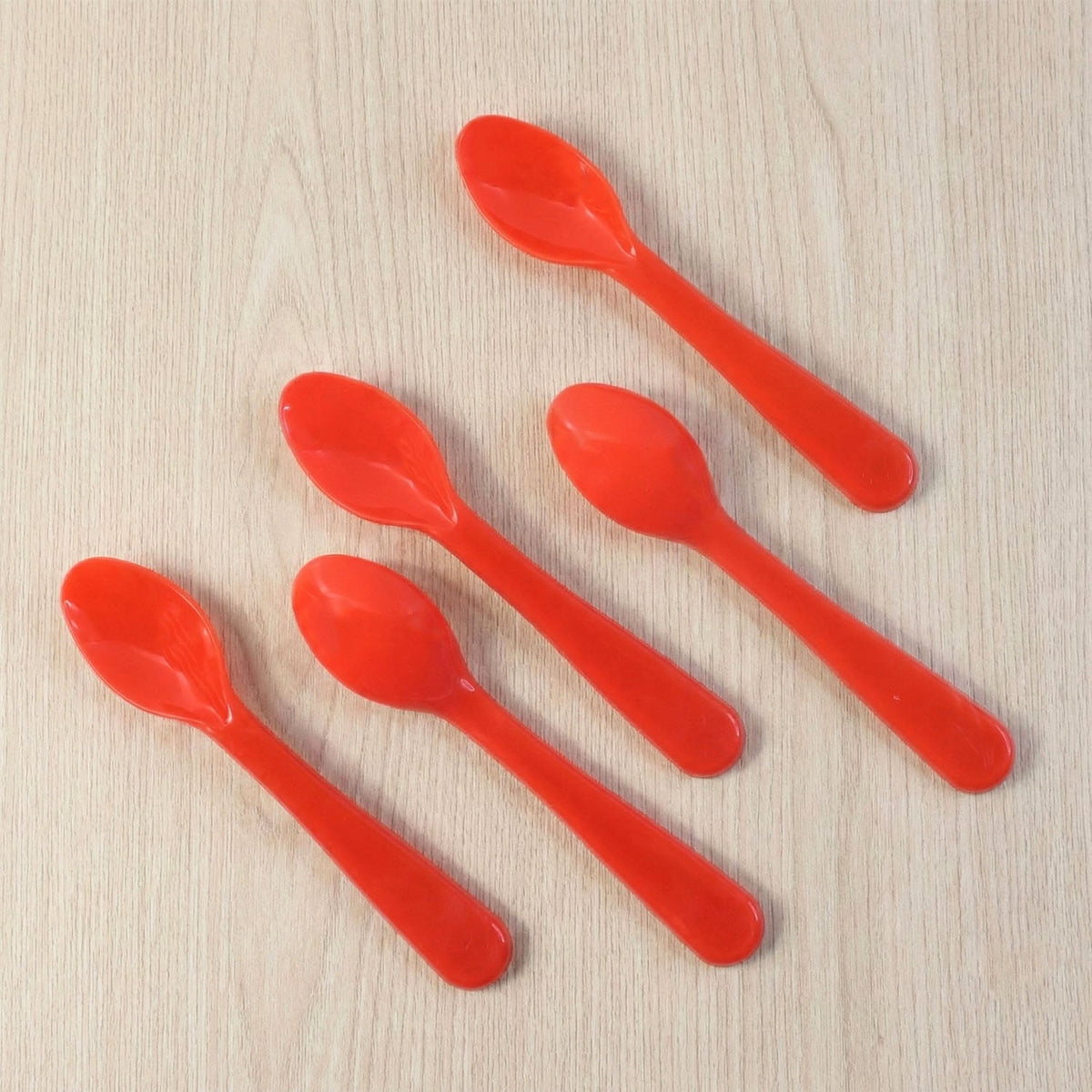 Food Plastic Spoon Set Table Spoon Tea Spoon Coffee Spoon  Heat Resistant 5 Pc