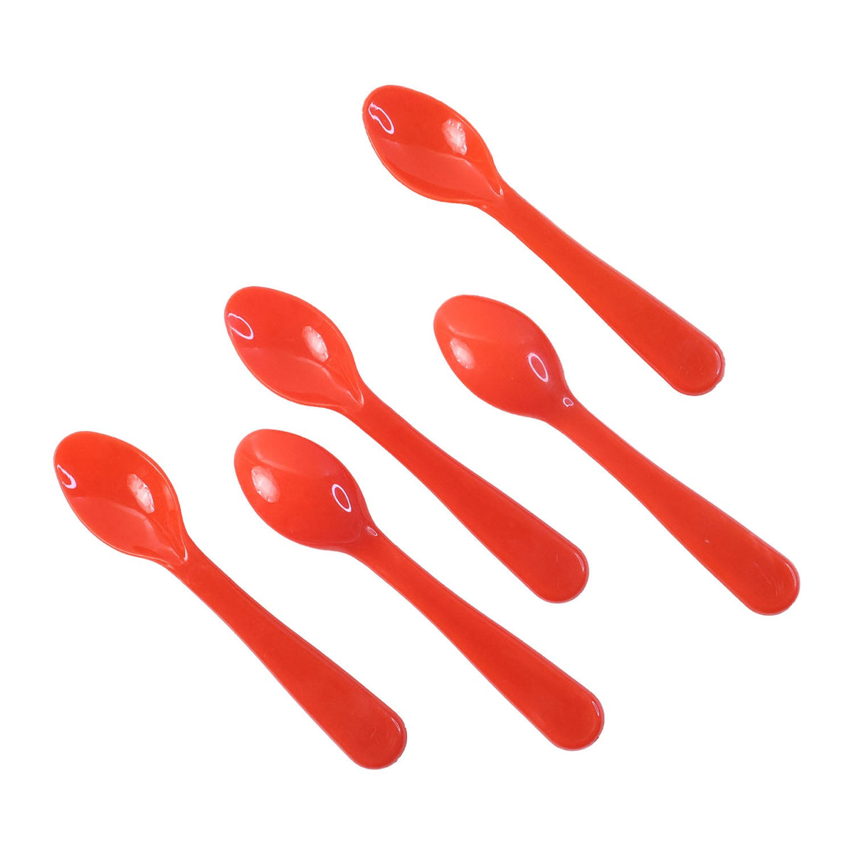 Food Plastic Spoon Set Table Spoon Tea Spoon Coffee Spoon  Heat Resistant 5 Pc