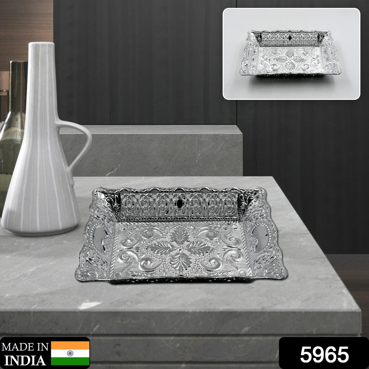 Decorative Mukhwas & Dry Fruit Serving Tray – Fancy Candy Plate